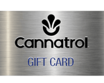Cannatrol gift card with metallic background