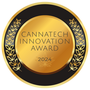 Cannatech Innovation Award logo with gold and black design