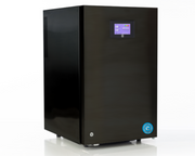 Black Cool Cure with a digital display on a white background