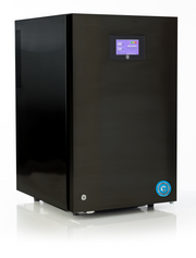 Black Cool Cure with digital display and logo on a white background