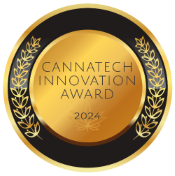 Cannatech Innovation Award 2024 badge with gold and black design