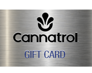 Cannatrol gift card with metallic background