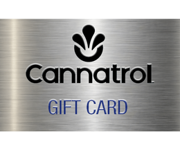 Cannatrol gift card with metallic background